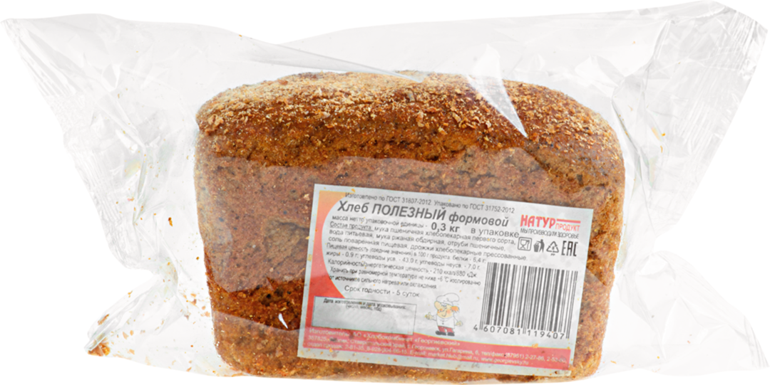 

Хлеб белый АлтайНатурПродукт Полезный 300 г, Полезный