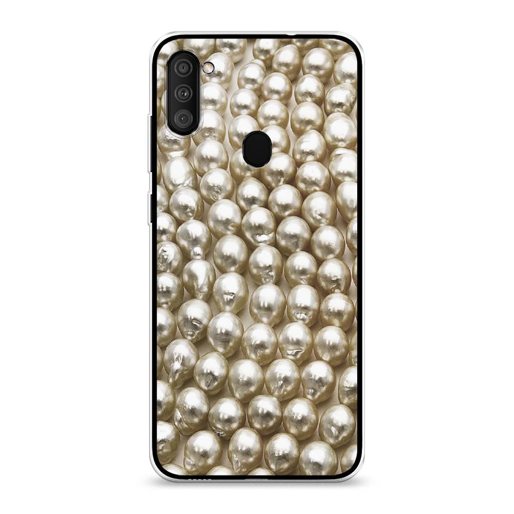 

Чехол на Samsung Galaxy M11 "Жемчуг", Бежевый, 2100650-3