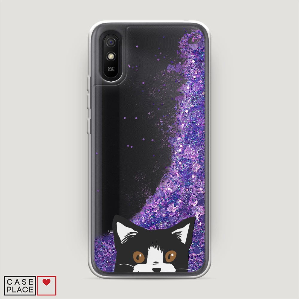

Чехол Awog на Xiaomi Redmi 9A "Подглядывающий кот", Разноцветный, 38992-1