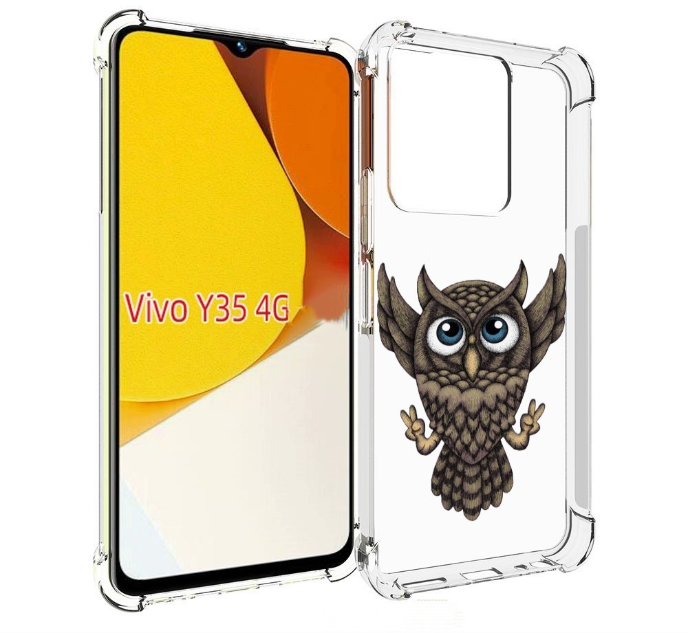 

Чехол MyPads Сова для Vivo Y35 4G 2022 / Vivo Y22, Прозрачный, Tocco