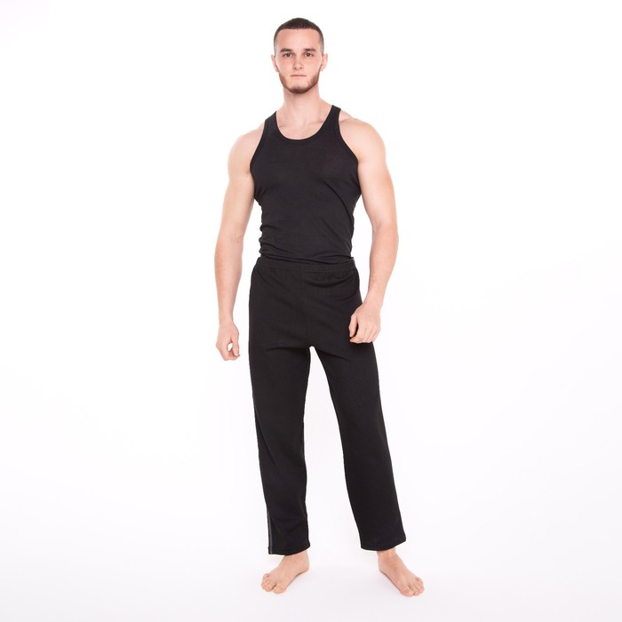 Брюки домашние мужские NoBrand 9519695 черные 48-50 RU