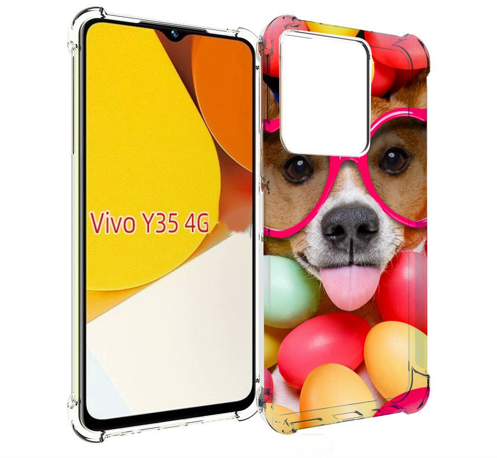 

Чехол MyPads Собака-в-яйцах для Vivo Y35 4G 2022 / Vivo Y22, Прозрачный, Tocco