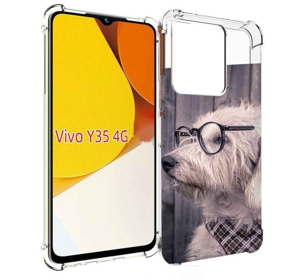 

Чехол MyPads Собака-в-очках для Vivo Y35 4G 2022 / Vivo Y22, Прозрачный, Tocco