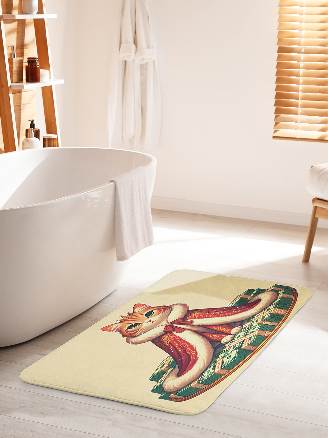 

Коврик для ванной туалета душа JoyArty "Королева кошек", bath_429900_60x100
