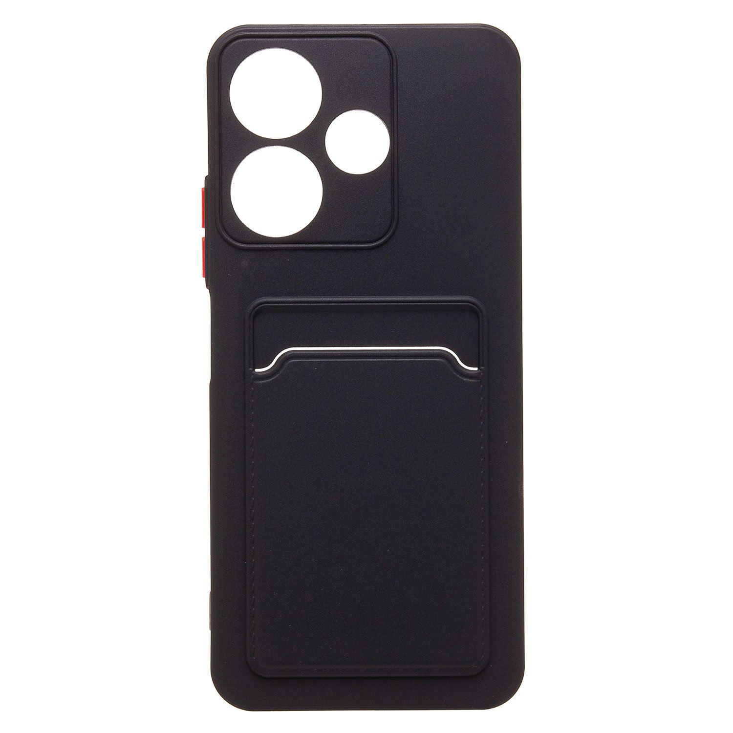 

Чехол для Xiaomi Redmi 13 (24040RN64Y) силиконовый с картхолдером 9 <черный>