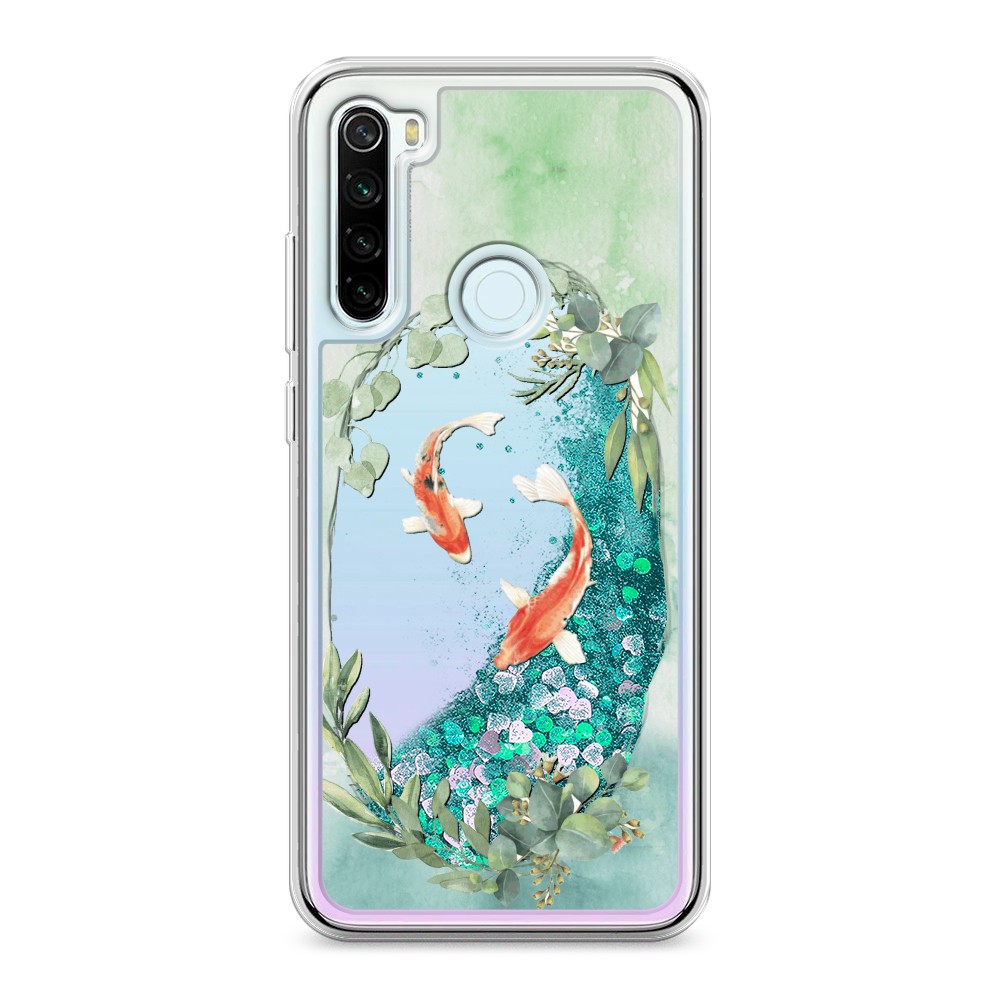 

Жидкий чехол с блестками "Две золотые рыбки" на Xiaomi Redmi Note 8T