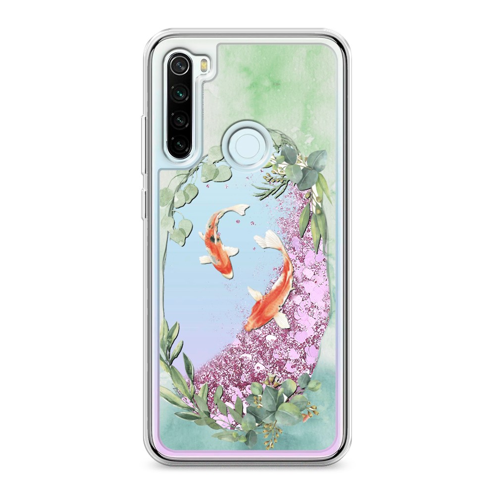 

Жидкий чехол с блестками "Две золотые рыбки" на Xiaomi Redmi Note 8T