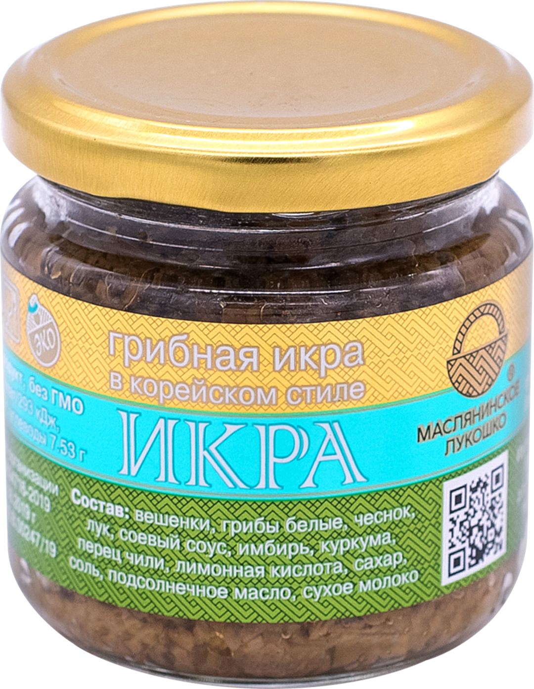 

Грибная икра Маслянинское лукошко в корейском стиле 180 г