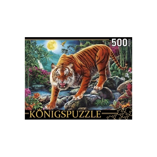 

Пазлы Konigspuzzle. Ночной тигр, 500 элементов