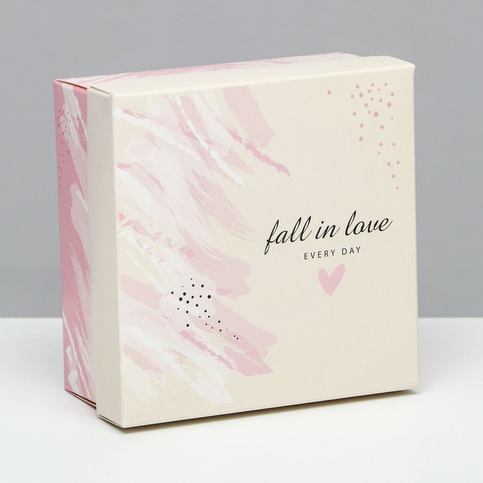 

Коробка складная, Fall in love 10х10х5 см 5 шт., Белый