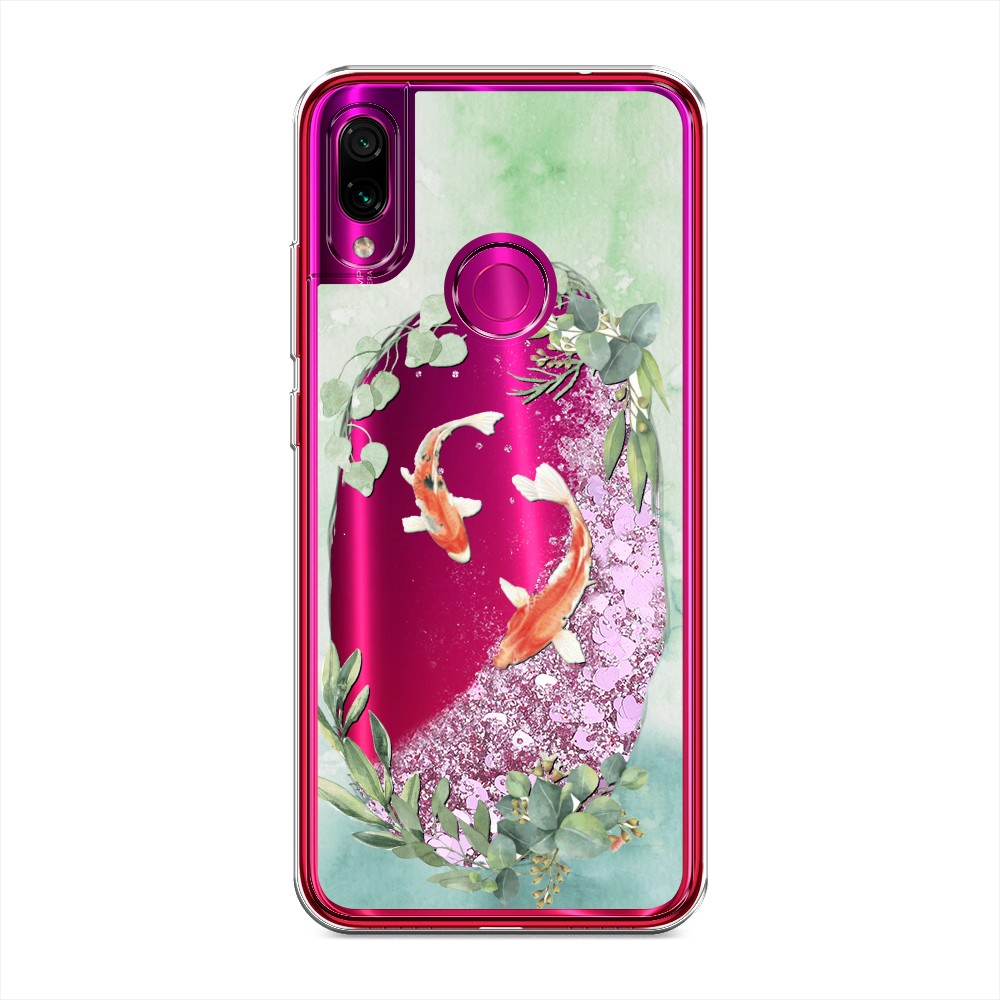 

Жидкий чехол с блестками "Две золотые рыбки" на Xiaomi Redmi Note 7