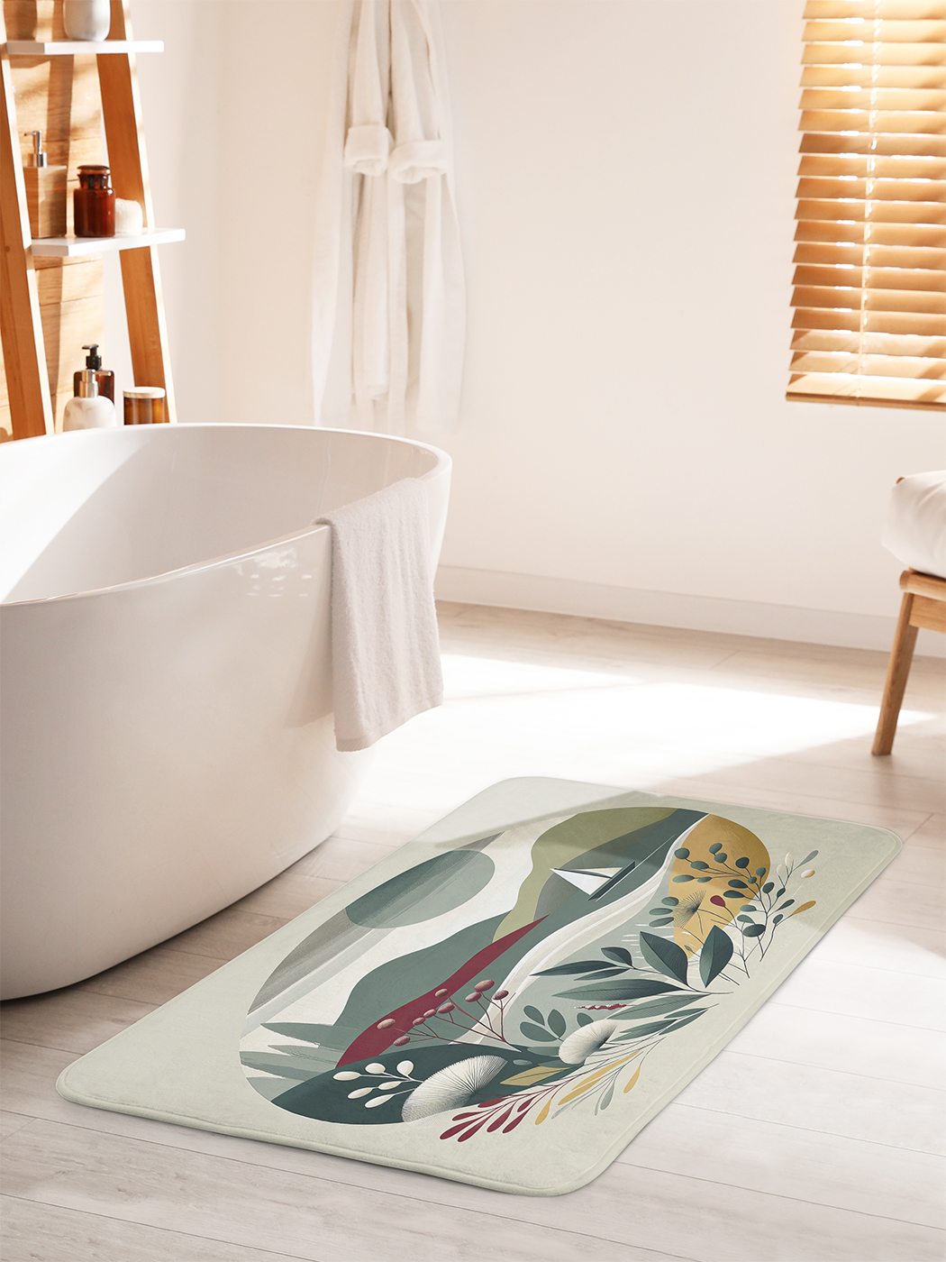

Коврик для ванной туалета душа JoyArty "Парусная лодка", bath_429457_60x100