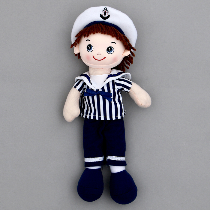 

Мягкая игрушка "Кукла" моряк, 30 см, Разноцветный