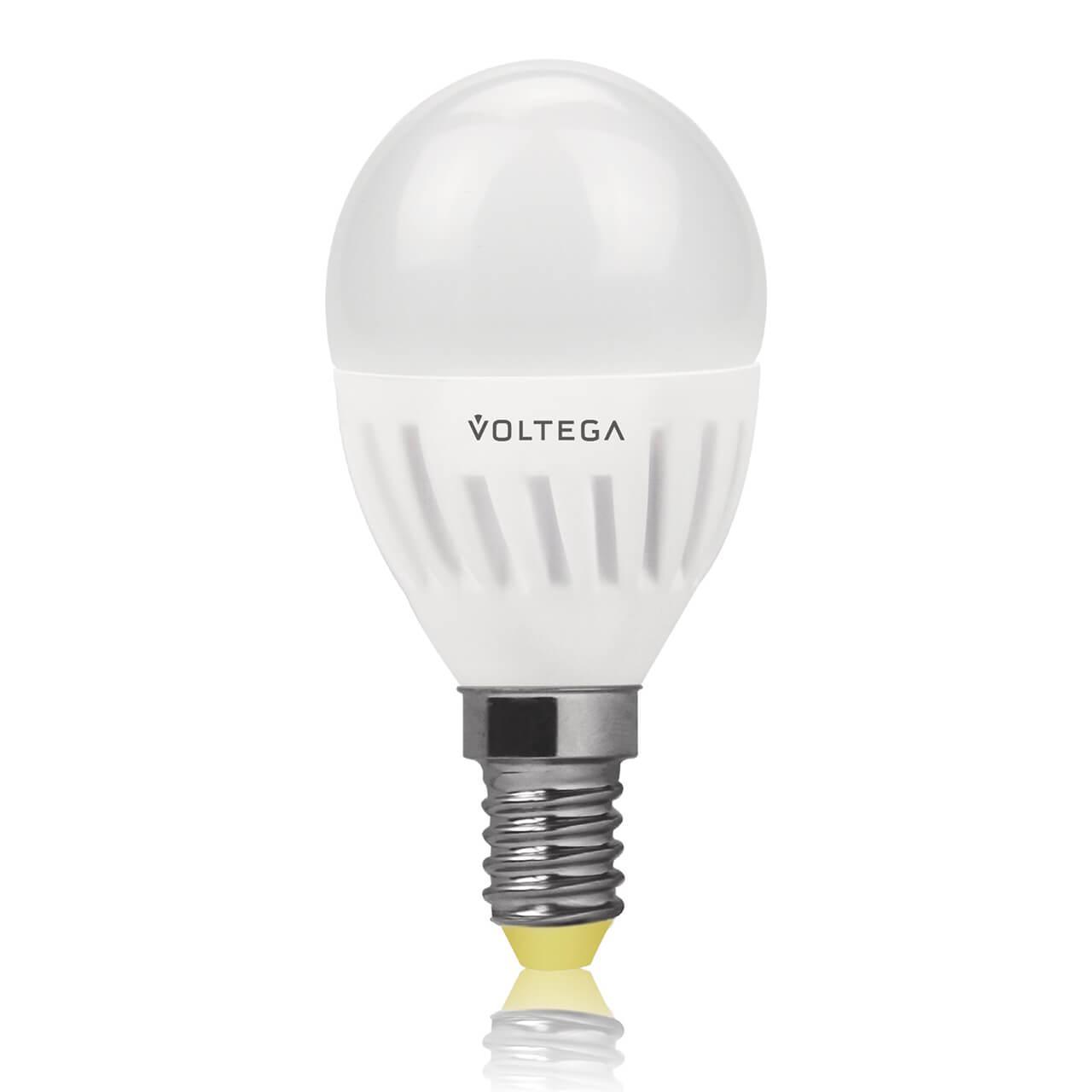 

Лампа светодиодная Voltega E14 6.5W 4000К матовая VG1-G2E14cold6W 4693, Ceramics