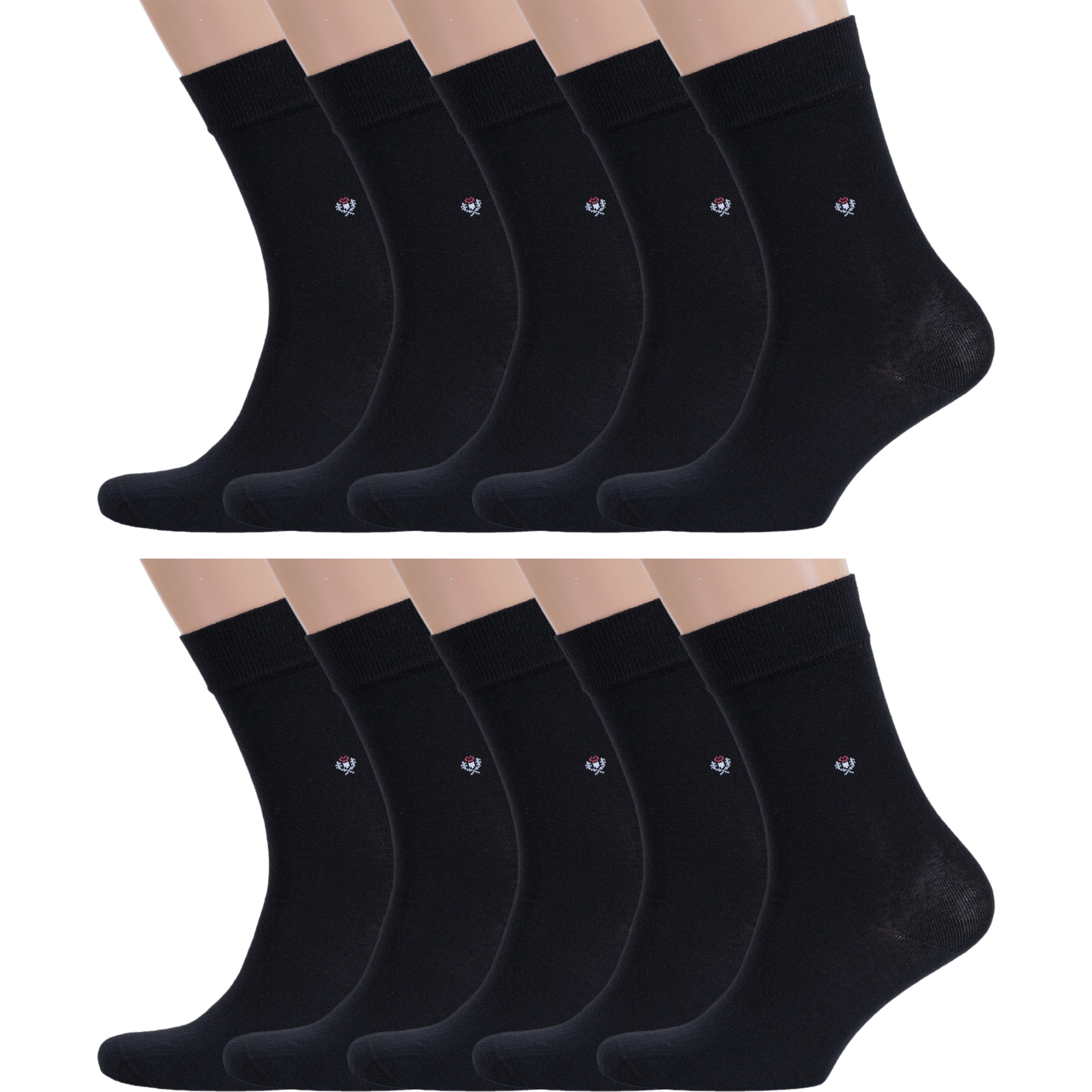 

Комплект носков мужских Rusocks 10-М-197 черных 27, 10 пар, Черный, 10-М-197