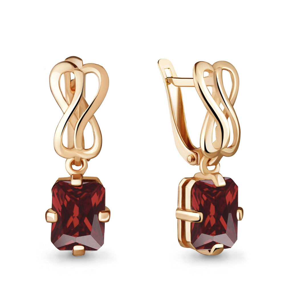 

Серьги из серебра с гранатом Aquamarine 4475803_925_з, 4475803_925_з