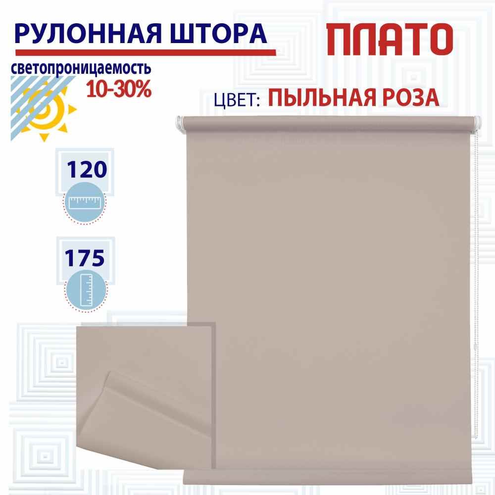 

Рулонная штора 120х175 см Плато пыльная роза, ТК2122887, РШ2024ПлайникТу