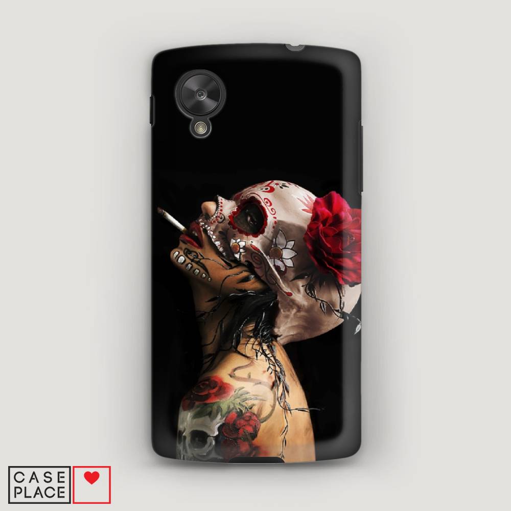 

Чехол Awog "Девушка с черепом" для LG Nexus 5