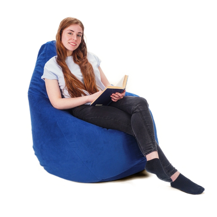 

Кресло-груша Kreslo-Puff COMFORT MUSTANG 78 Велюр Темно-синий