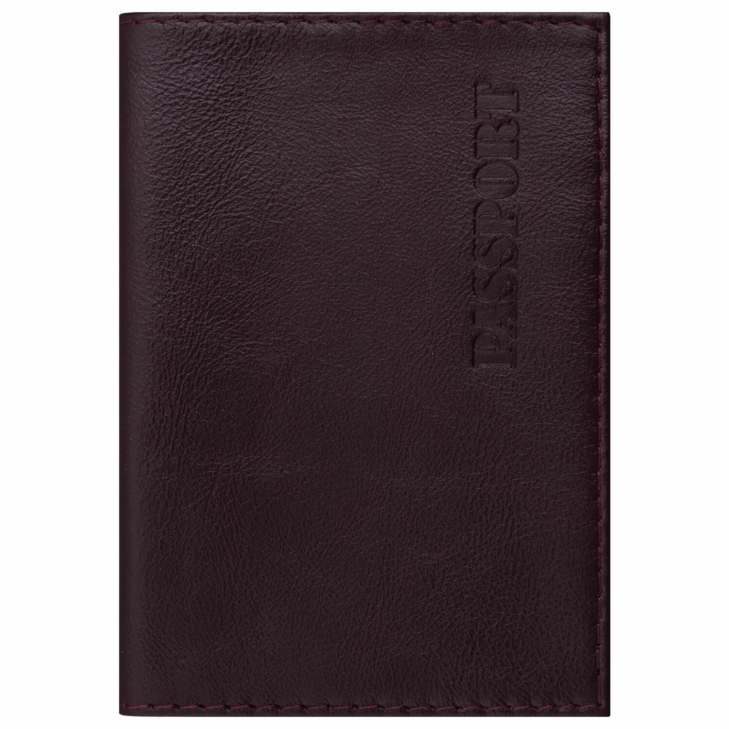 

Обложка для паспорта Brauberg 237187 бордовая, 237187