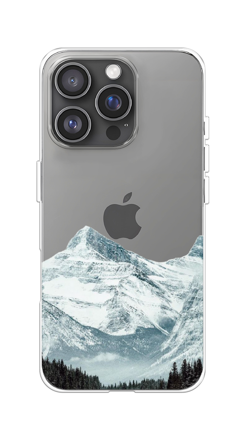 

Чехол на Apple iPhone 16 Pro "Горы арт 1", Белый;зеленый, 16250-1