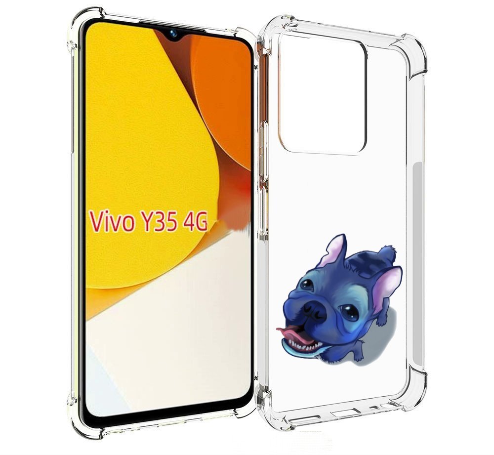 

Чехол MyPads Синий Пес для Vivo Y35 4G 2022 / Vivo Y22, Прозрачный, Tocco