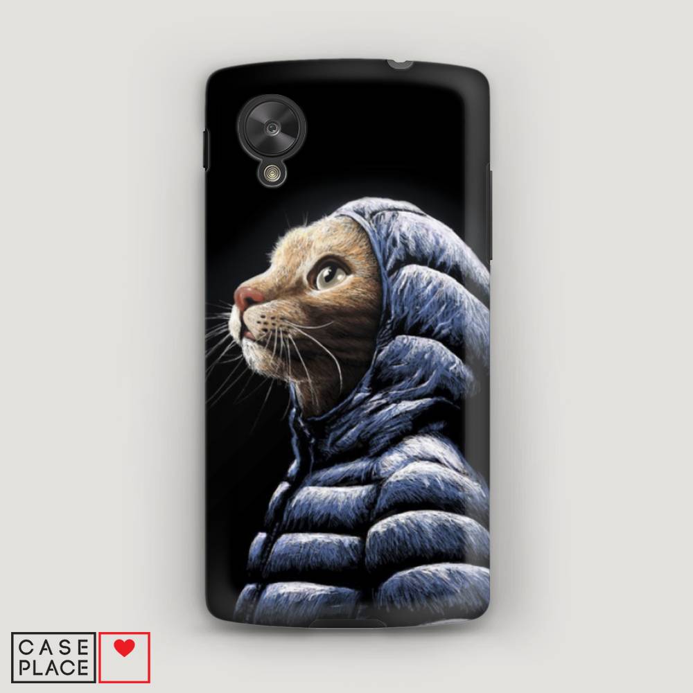 фото Чехол awog "кот в капюшоне" для lg nexus 5
