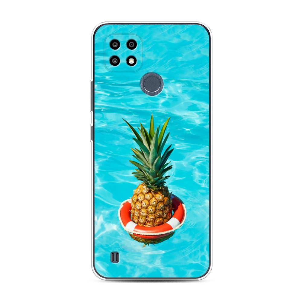 

Чехол Awog на Realme C21Y/C25Y "Ананас в бассейне", Разноцветный, 256850-10