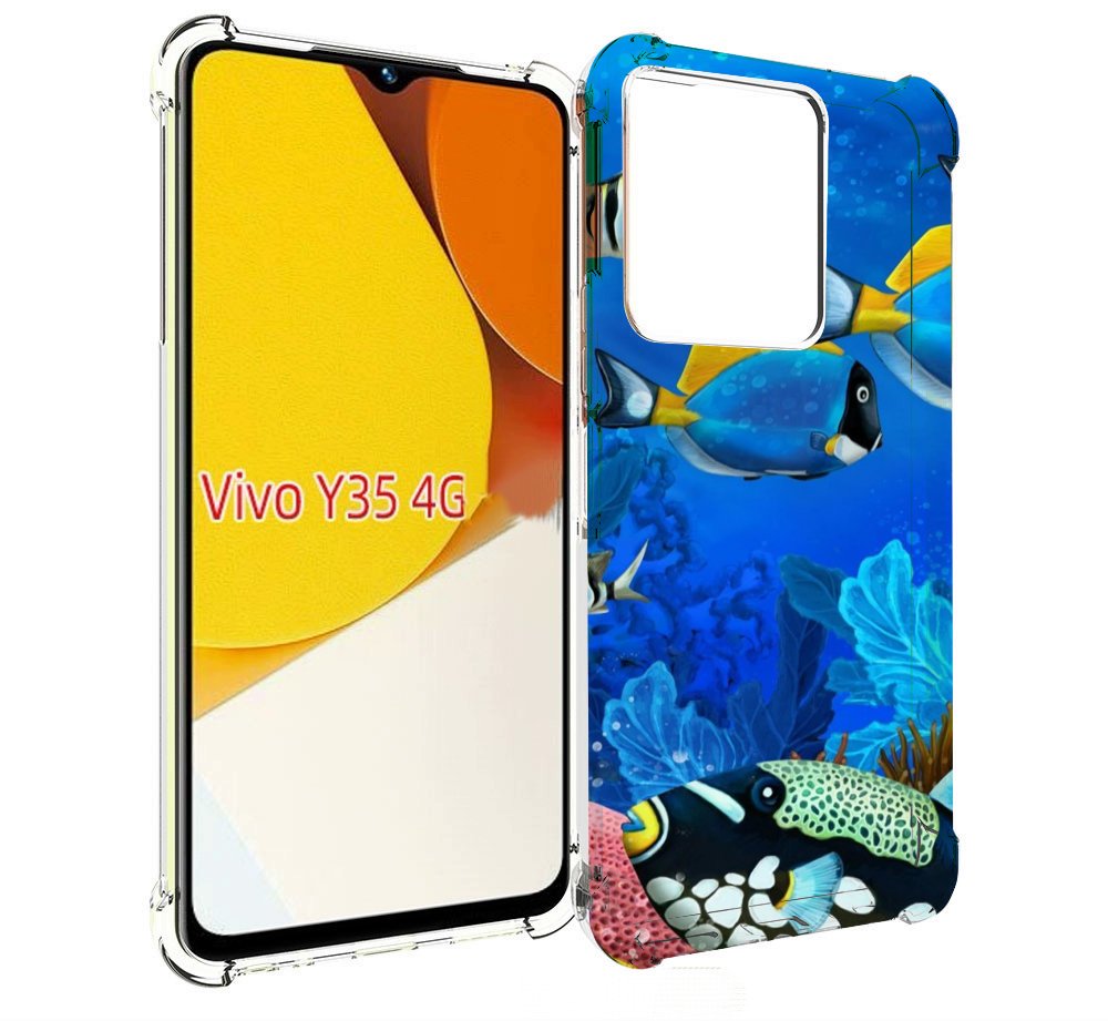 

Чехол MyPads Рыбки для Vivo Y35 4G 2022 / Vivo Y22, Прозрачный, Tocco