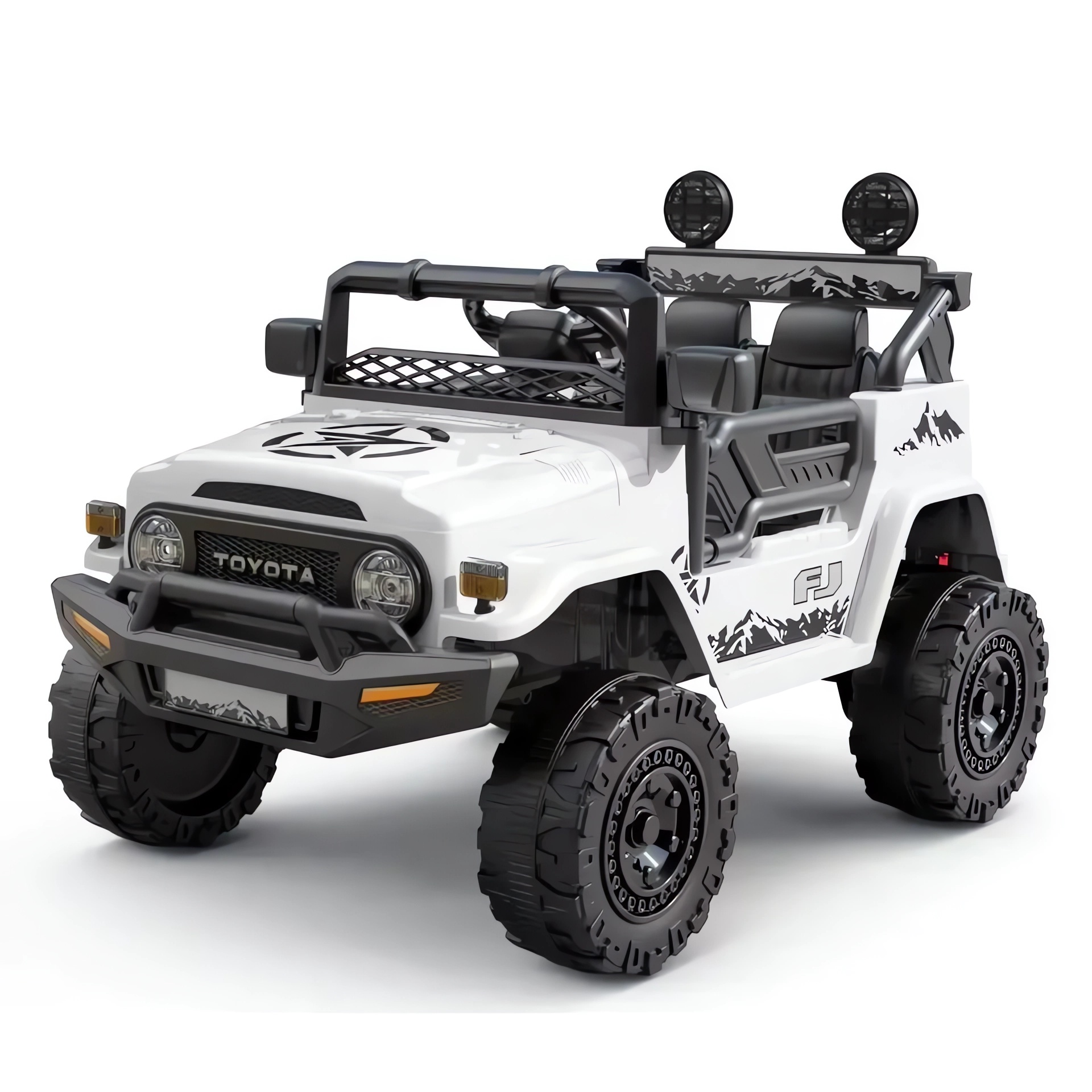 Детский электромобиль NOVAKIDS Toyota FJ OFF-ROAD JJ2099 Белый ПОЛНЫЙ ПРИВОД электромобиль novakids bentley exp12 белый