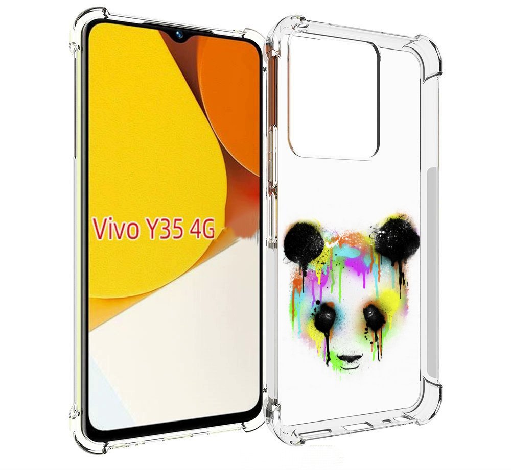 

Чехол MyPads Радужная панда для Vivo Y35 4G 2022 / Vivo Y22, Прозрачный, Tocco