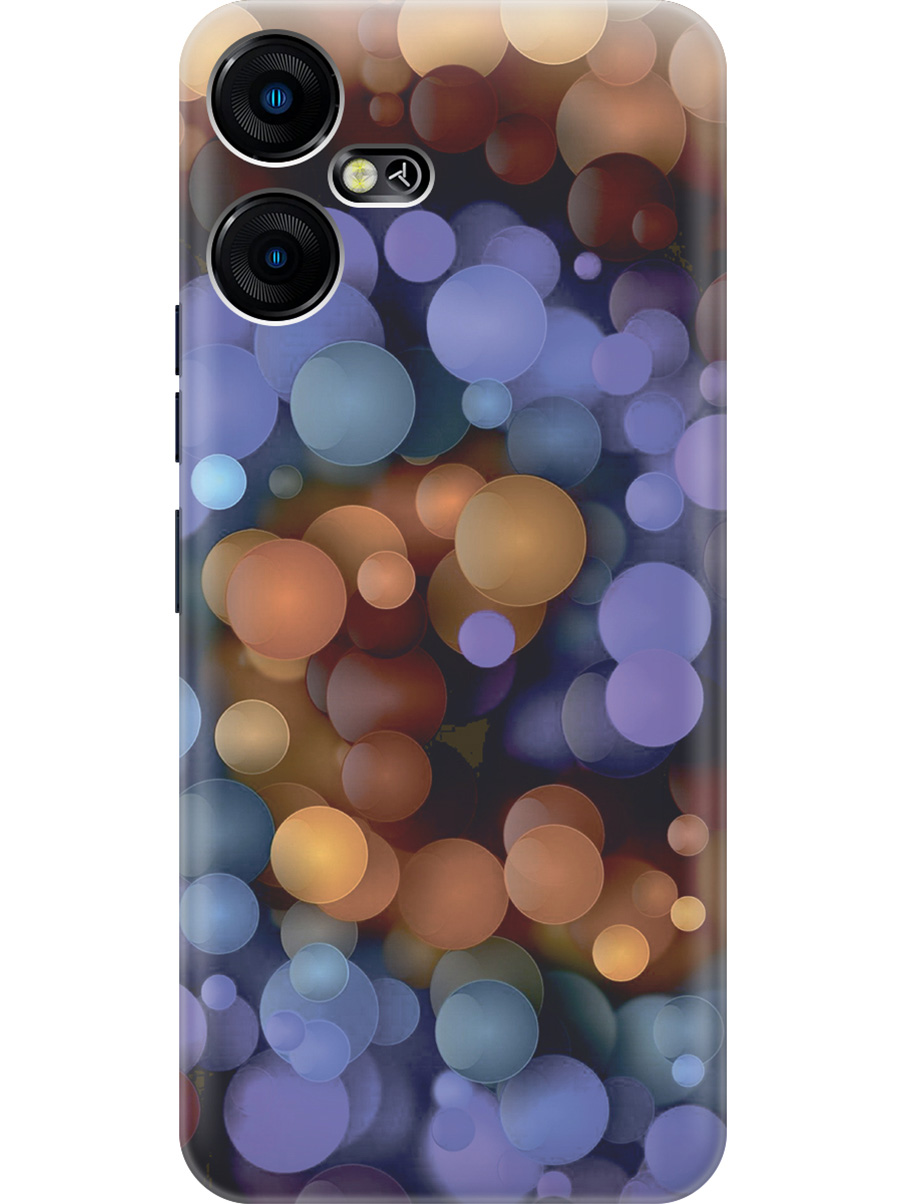 

Силиконовый чехол на Tecno Pova Neo 3 "Сиренево-оранжевые шарики", Фиолетовый;оранжевый, 20001480
