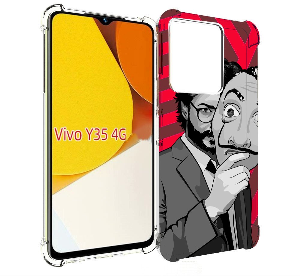 

Чехол MyPads Профессор-бумажый-дом для Vivo Y35 4G 2022 / Vivo Y22, Прозрачный, Tocco