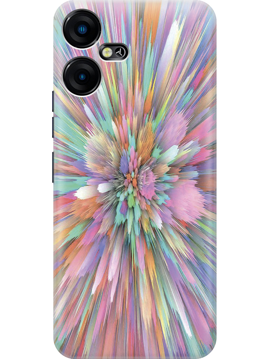 

Силиконовый чехол на Tecno Pova Neo 3 "Красочный взрыв", Голубой;розовый, 20001480