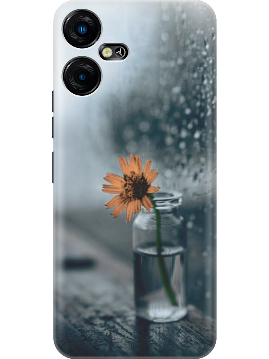 

Силиконовый чехол на Tecno Pova Neo 3 "Осенняя меланхолия", Желтый;серый, 20001480