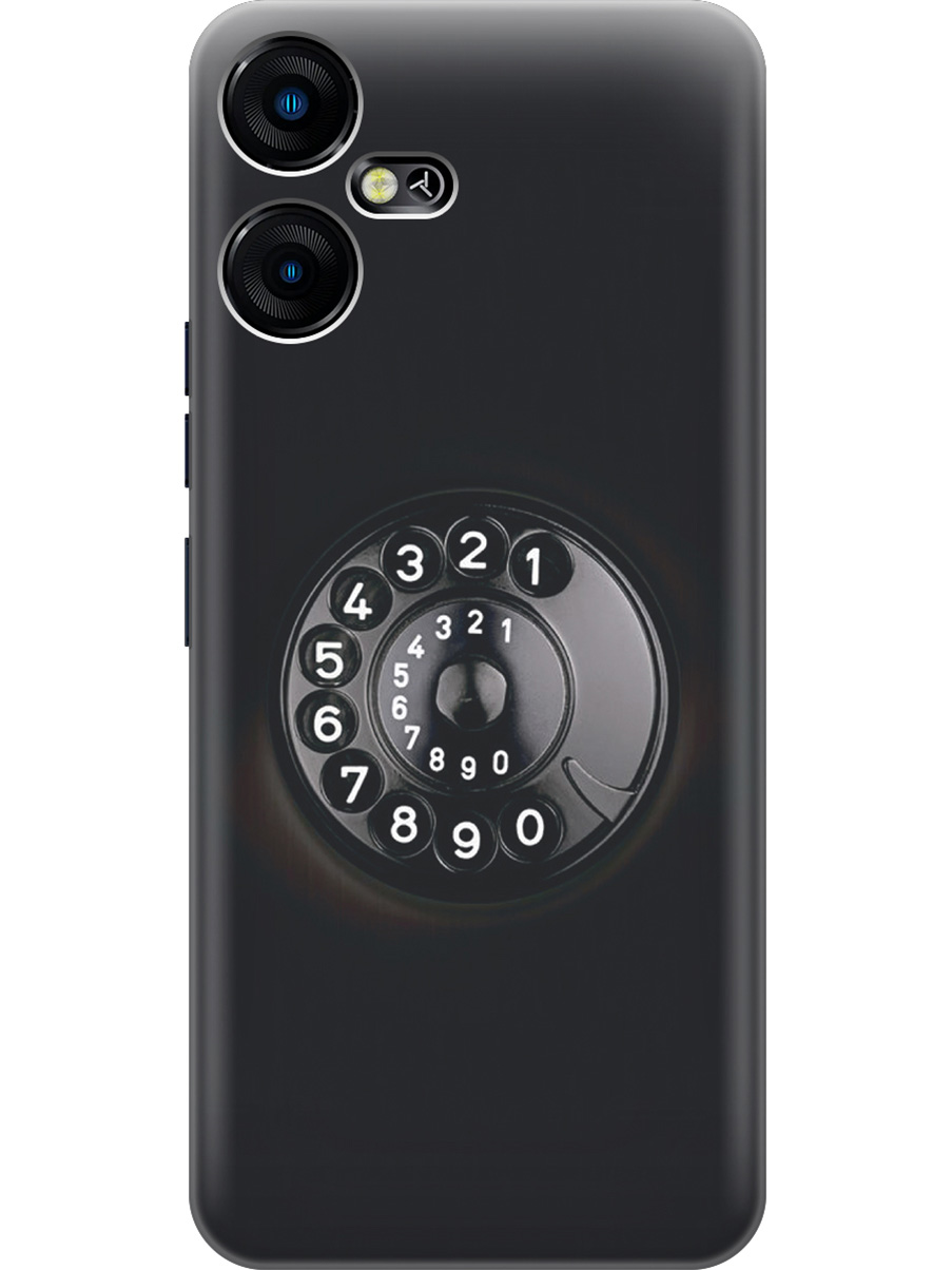 

Силиконовый чехол на Tecno Pova Neo 3 "Диск телефона", Серый;черный, 20001480