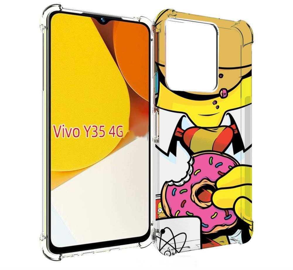 

Чехол MyPads Пончик для Vivo Y35 4G 2022 / Vivo Y22, Прозрачный, Tocco