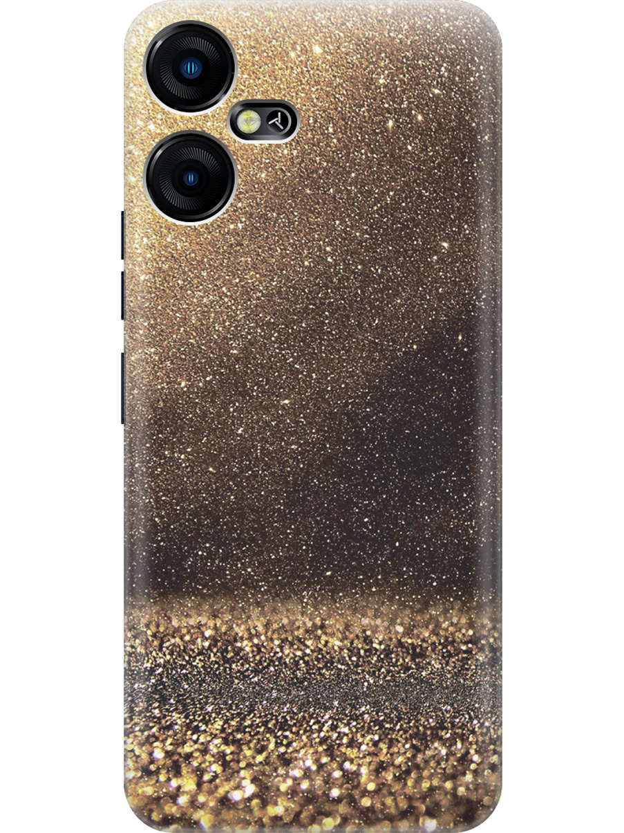 

Силиконовый чехол на Tecno Pova Neo 3 "Золотая пыль", Желтый;золотистый, 20001480