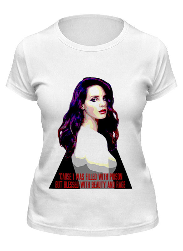 

Футболка женская Printio Lana del rey - ultraviolence era (front & back) белая S, Белый, Lana del rey - ultraviolence era (front & back)