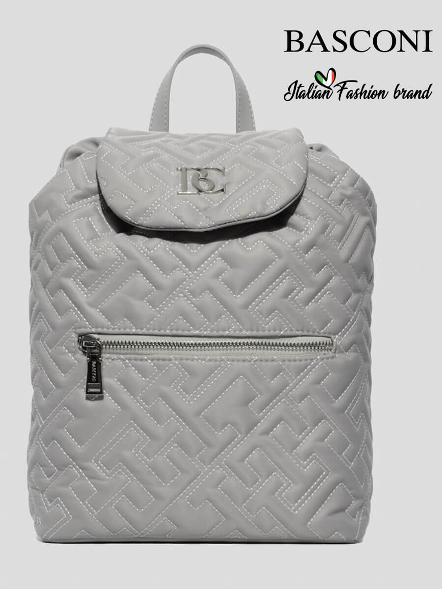 Рюкзак женский Basconi PTS23006B5 серый, 30х23х13 см