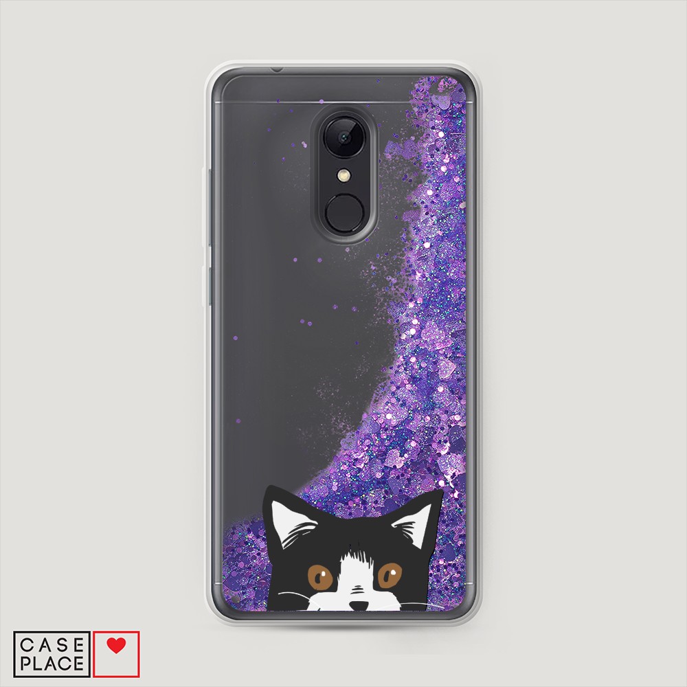 

Чехол Awog на Xiaomi Redmi 5 "Подглядывающий кот", Разноцветный, 33092-1