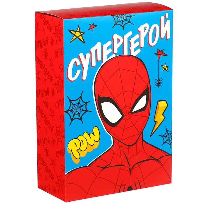 Коробка складная, 16х23х7,5 см Супергерою, Человек-паук 2 шт.