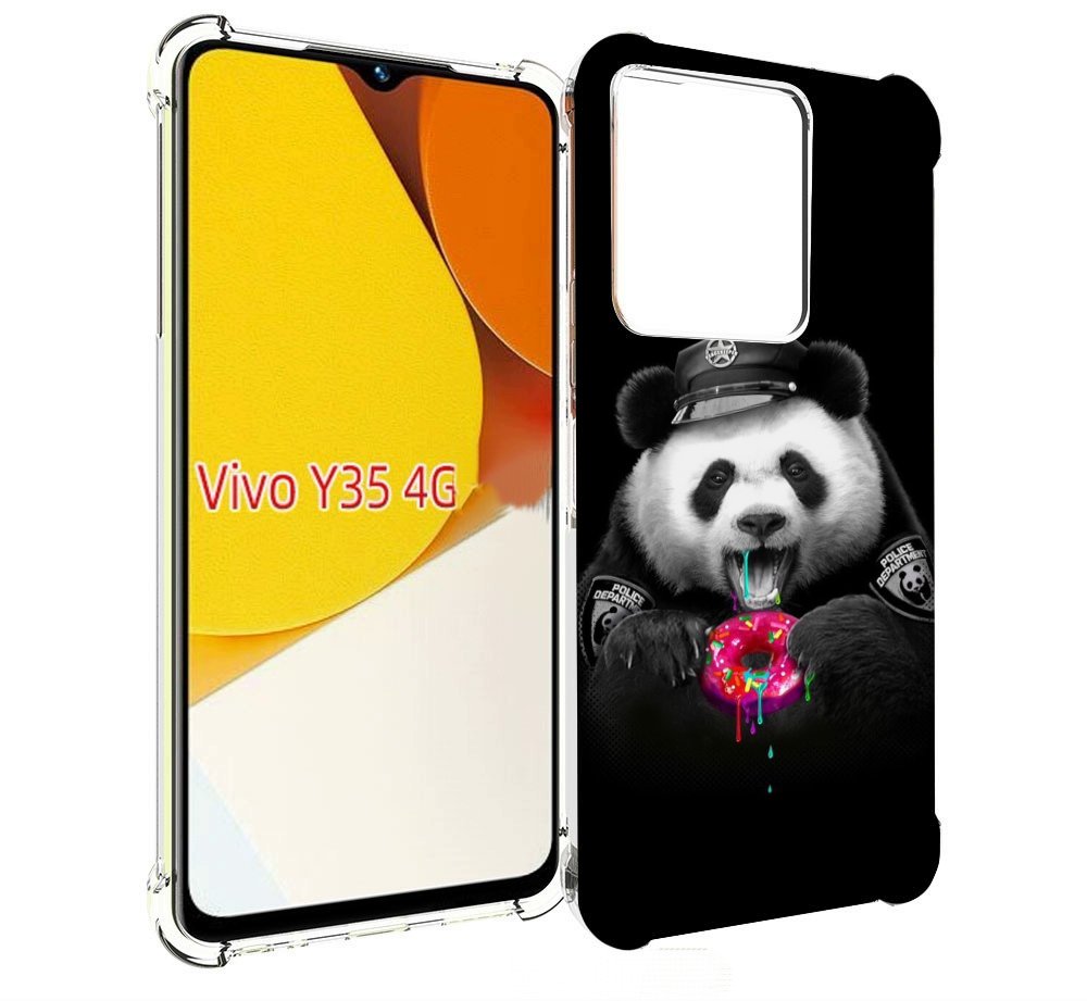 

Чехол MyPads Панда-с-пончиком для Vivo Y35 4G 2022 / Vivo Y22, Прозрачный, Tocco