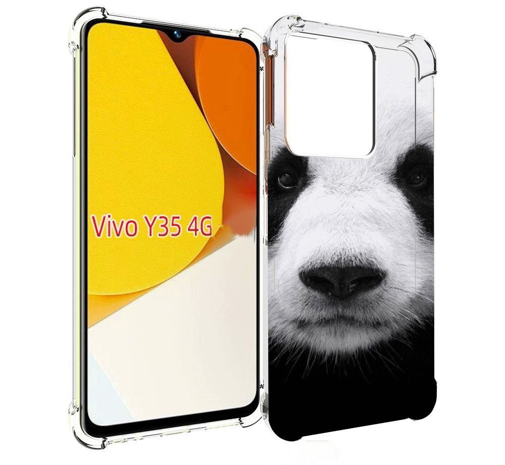 

Чехол MyPads Панда-портрет для Vivo Y35 4G 2022 / Vivo Y22, Прозрачный, Tocco