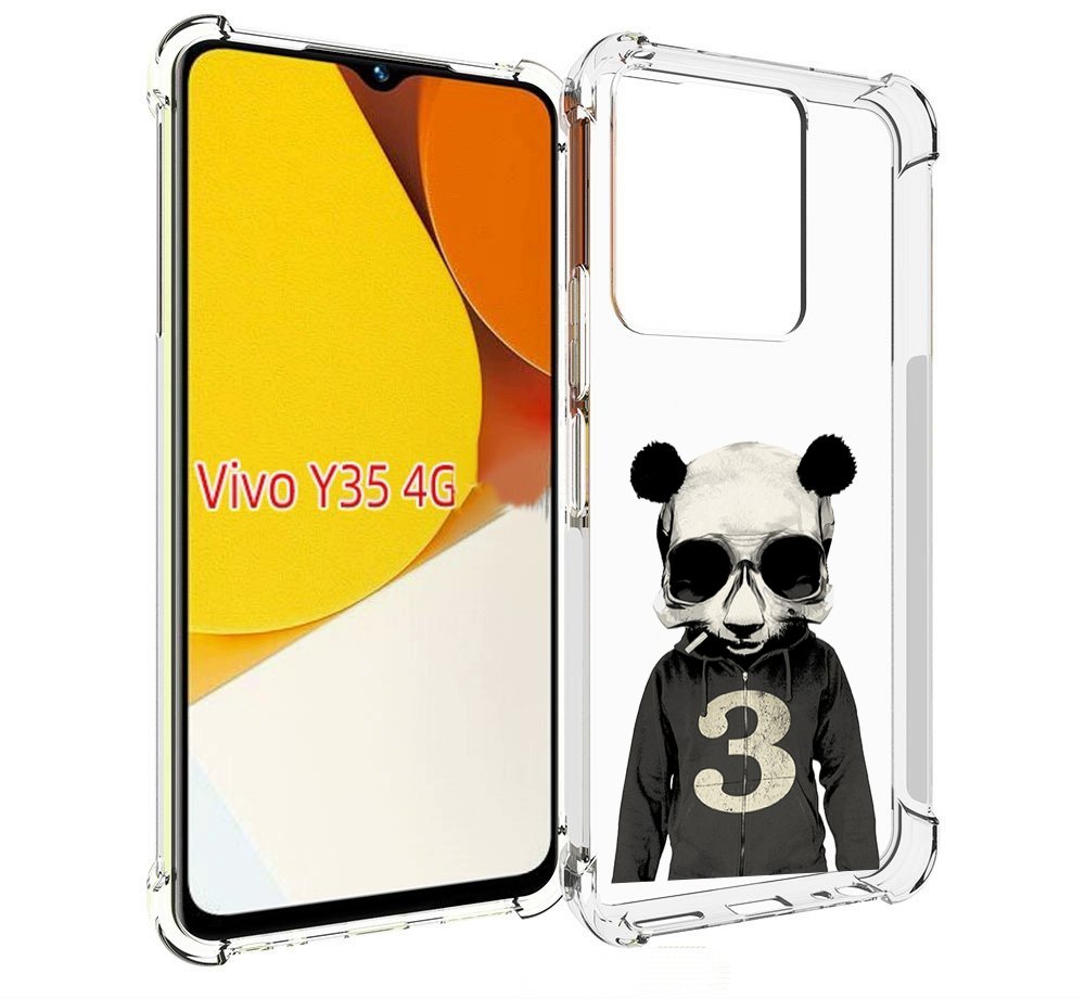 

Чехол MyPads Панда-в-костюме для Vivo Y35 4G 2022 / Vivo Y22, Прозрачный, Tocco