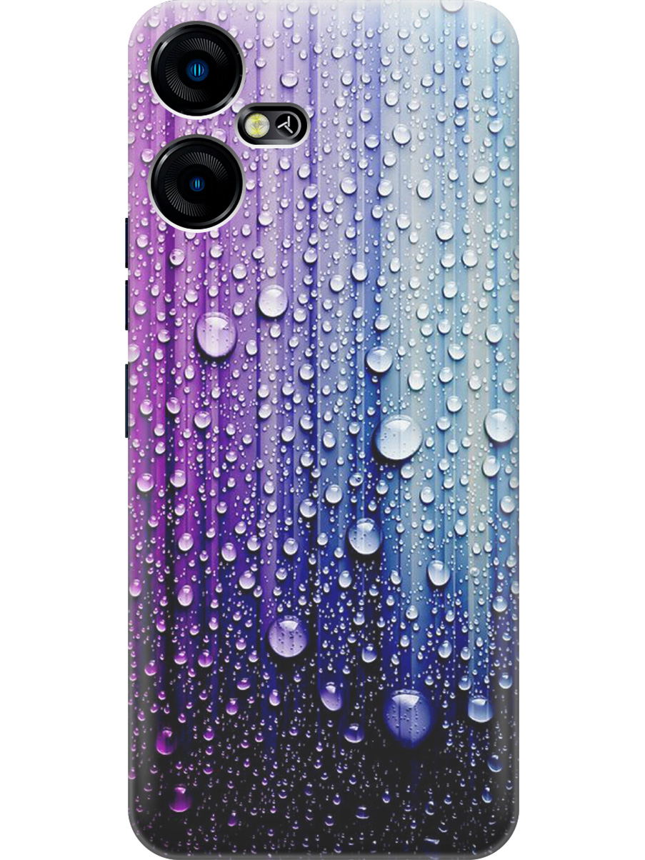 

Силиконовый чехол на Tecno Pova Neo 3 "Капли на голубом", Голубой;фиолетовый, 20001480