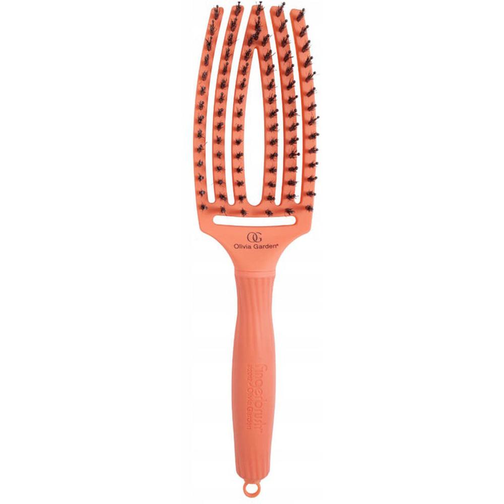 фото Расческа olivia garden finger brush combo medium coral