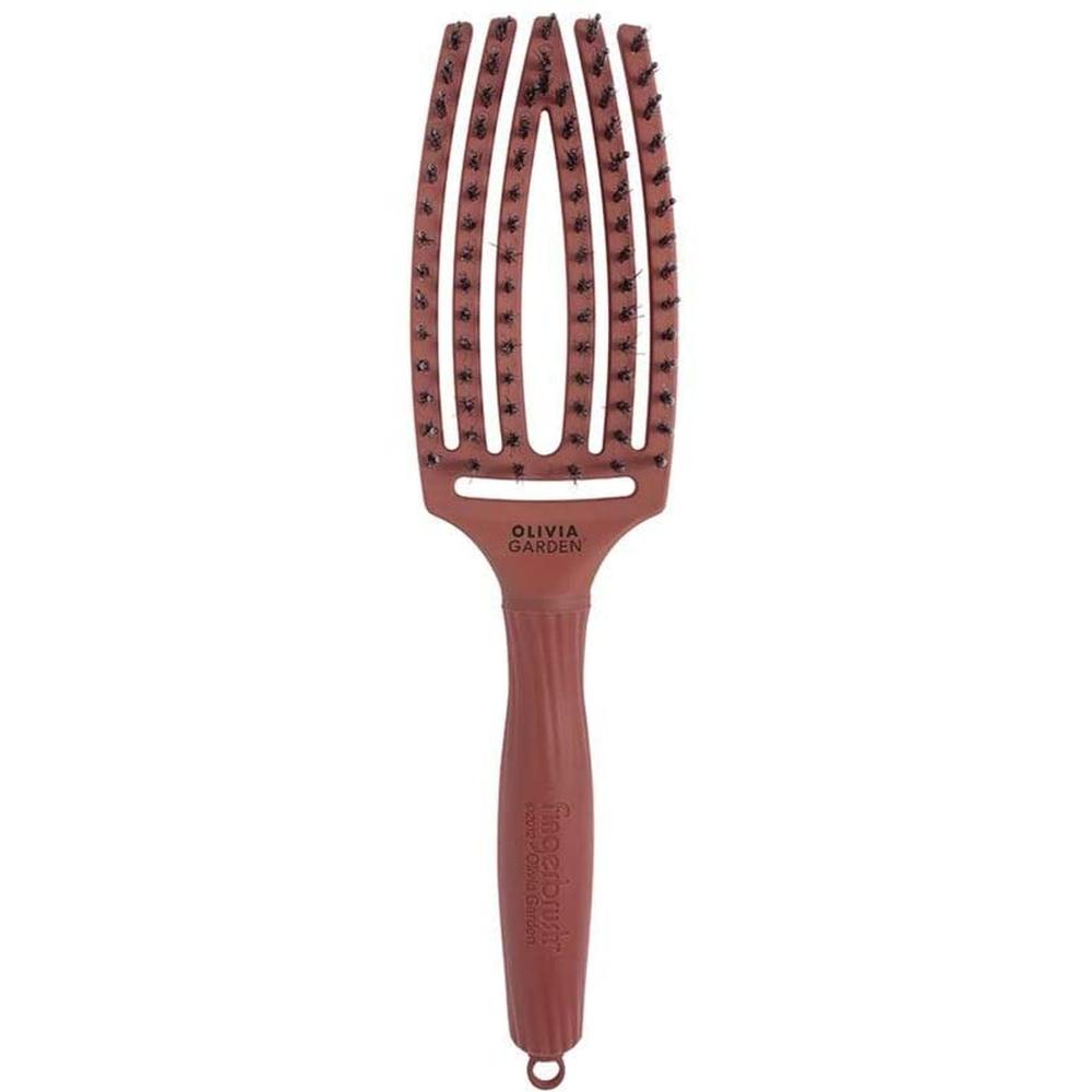 фото Расческа olivia garden finger brush combo medium chocolate