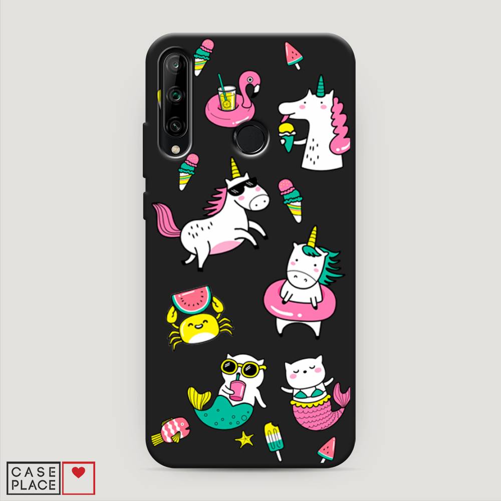 

Чехол Awog на Honor 9C "На отдыхе", Белый;голубой;розовый, 612552-1