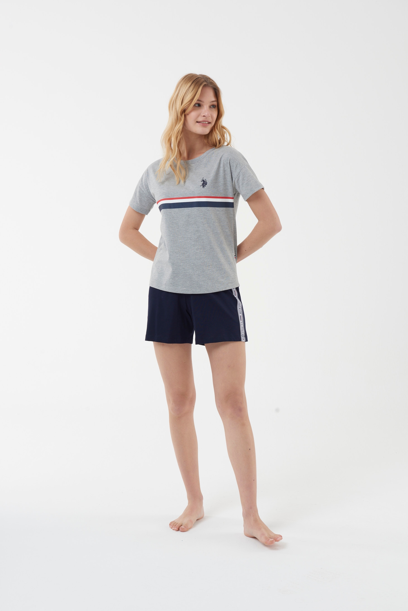 

Домашний костюм женский U.S. POLO Assn. 16514 серый XL, 16514